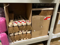 Partij luva handstoffers plat ongelakt cocos (55x) - afbeelding 1 van  3