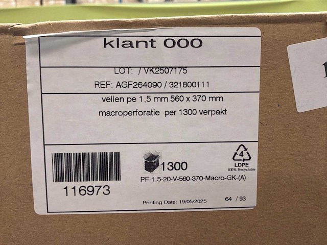 Partij macroperforatie vellen (3x) - afbeelding 4 van  4