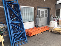 Partij magazijnstellingen, staanders en liggers, oranje/blauw - afbeelding 2 van  4