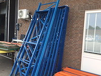 Partij magazijnstellingen, staanders en liggers, oranje/blauw - afbeelding 4 van  4
