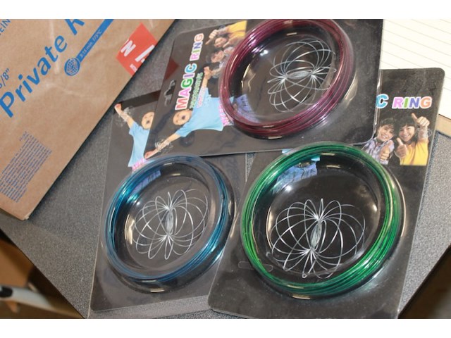 Partij magic rings mix van kleur 35 stuks in ds 004 - afbeelding 1 van  5