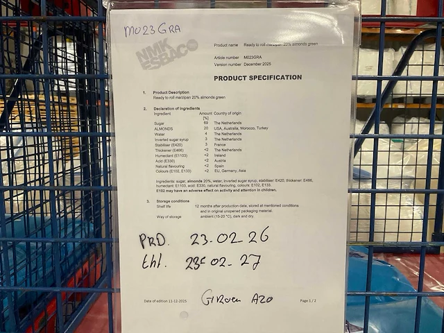 Partij marsepein 20-33% almandelen (19x) - afbeelding 13 van  19