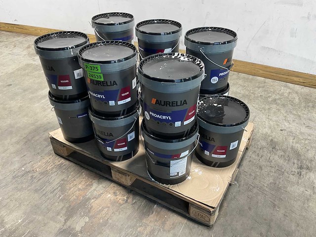 Partij matte muurverf wit 15l (15 emmers) - afbeelding 1 van  9