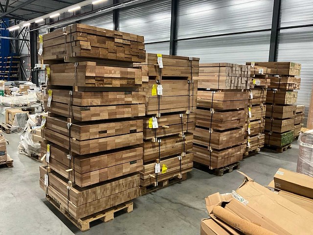 Partij meranti hardhout - afbeelding 3 van  9