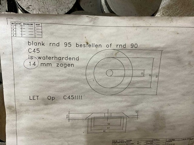 Partij messen verdeelmolen - afbeelding 4 van  5