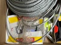 Partij met staalkabel & klemmen/verbindingen & tape - afbeelding 8 van  8