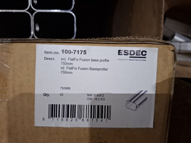 Partij metaal, aluminium en kunststof profielen - afbeelding 10 van  40