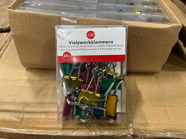Partij metalen clips - afbeelding 1 van  5