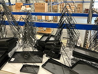 Partij metalen kerstbomen zwart h21&35&48cm (72x) - afbeelding 4 van  9