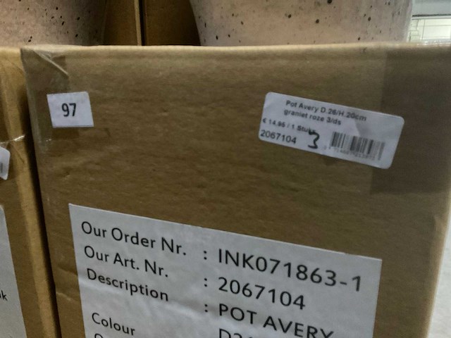 Partij metalen potten - afbeelding 6 van  6