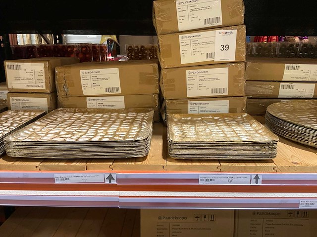 Partij metalen schalen - afbeelding 5 van  10