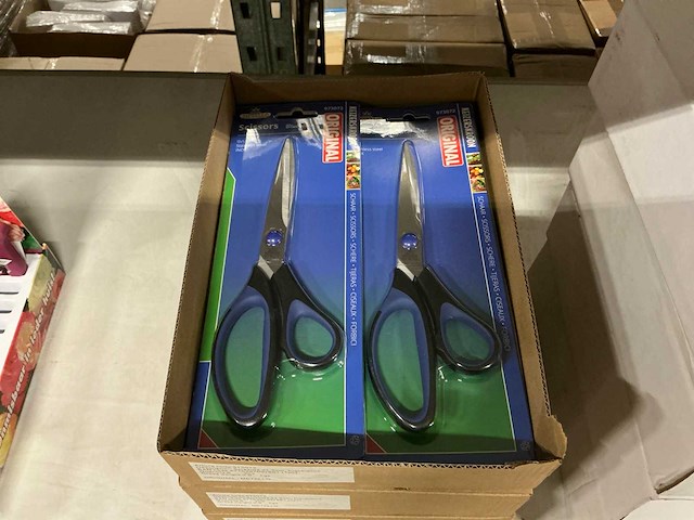 Partij metallo scharen 21,5cm black/blue (22x) - afbeelding 1 van  3