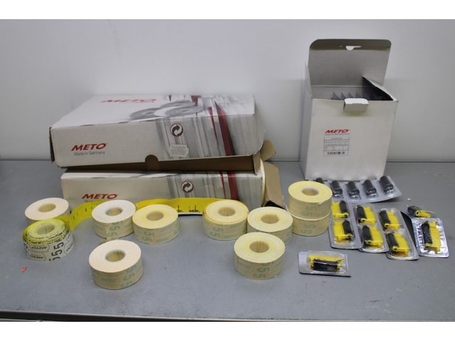 Partij meto prijstang stickers en inktkussens - afbeelding 1 van  11