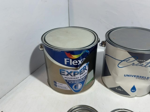 Partij mix blikken verf - afbeelding 2 van  5