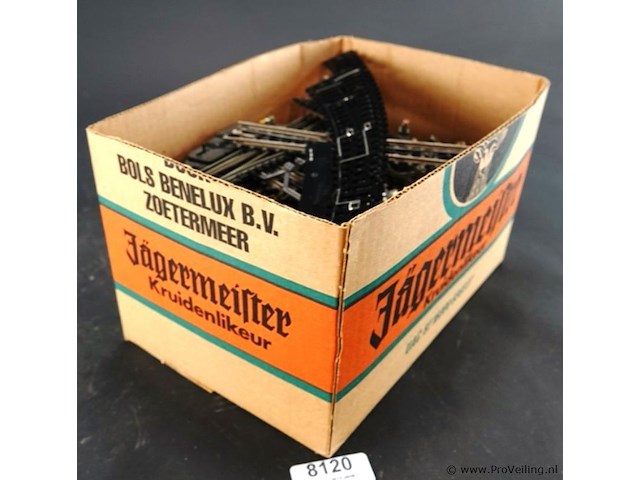 Partij modelspoor in doos - afbeelding 1 van  5