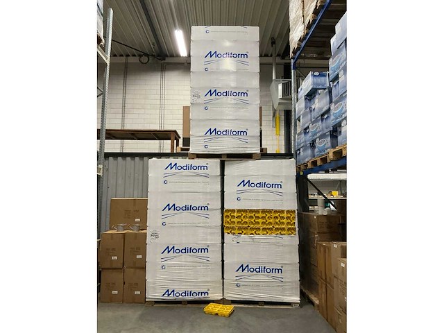 Partij modiform tranasporttrays 12x8/8,5/9cm geel (7200x) - afbeelding 2 van  6