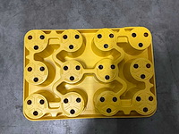 Partij modiform tranasporttrays 12x8/8,5/9cm geel (7200x) - afbeelding 6 van  6