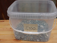 Partij moeren en ringen 5100 gram - afbeelding 3 van  11