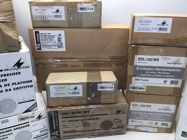 Partij monacor showroom modellen luidsprekers, microfoons, camera’s e.d - afbeelding 6 van  7