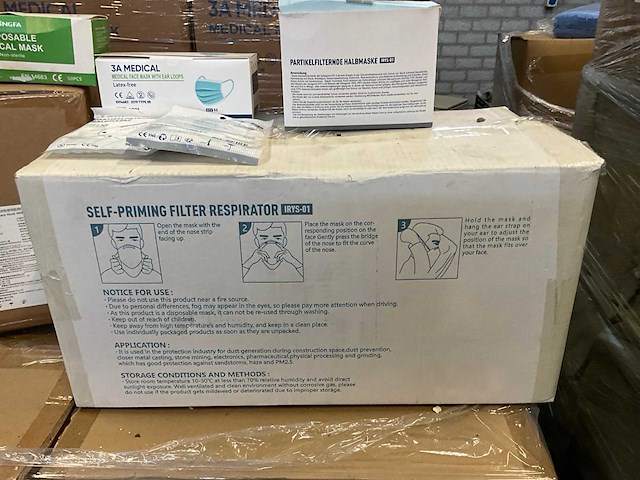 Partij mondkapjes - afbeelding 3 van  4