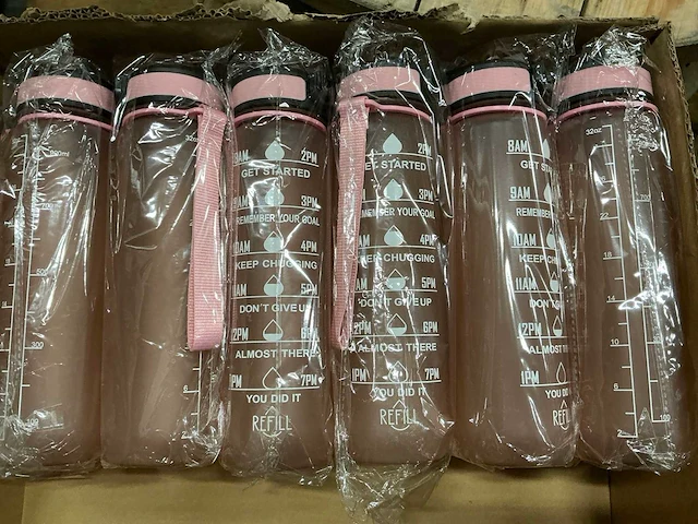 Partij motiverende drinkflessen (57x) - afbeelding 2 van  3