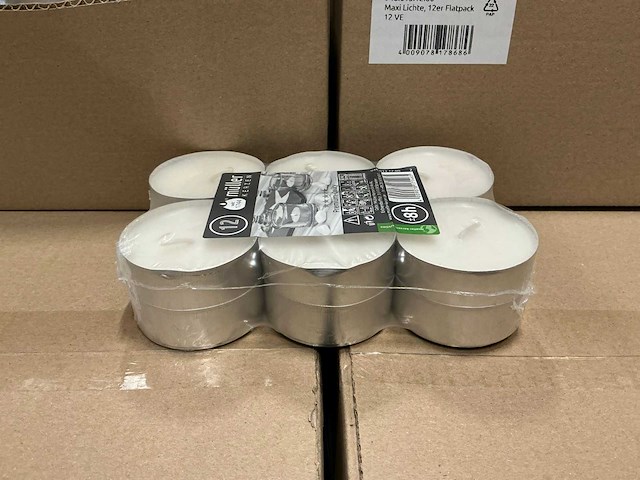Partij muller kerzen maxi +-8h 12per pak (216x) - afbeelding 2 van  5