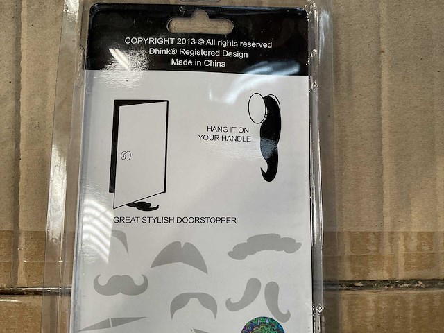 Partij mustache deurstoppers (72x) - afbeelding 3 van  4