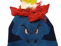 Partij muts blauwe draak 16 stuks