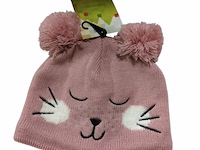 Partij muts poes rose 15 stuks - afbeelding 2 van  5