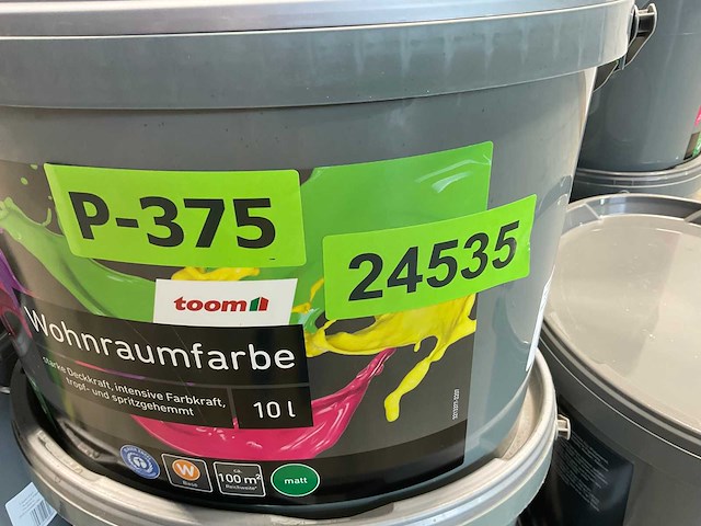 Partij muur-, gevel- en latexverf 10l - 28 emmers - afbeelding 3 van  11