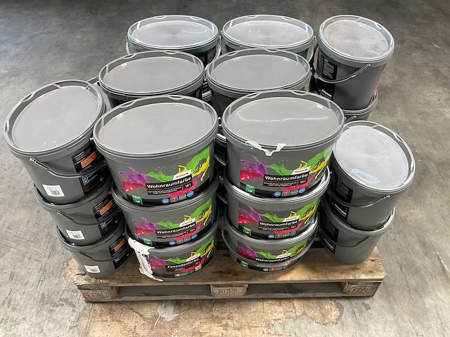 Partij muur-, gevel- en latexverf 10l - 28 emmers - afbeelding 11 van  11
