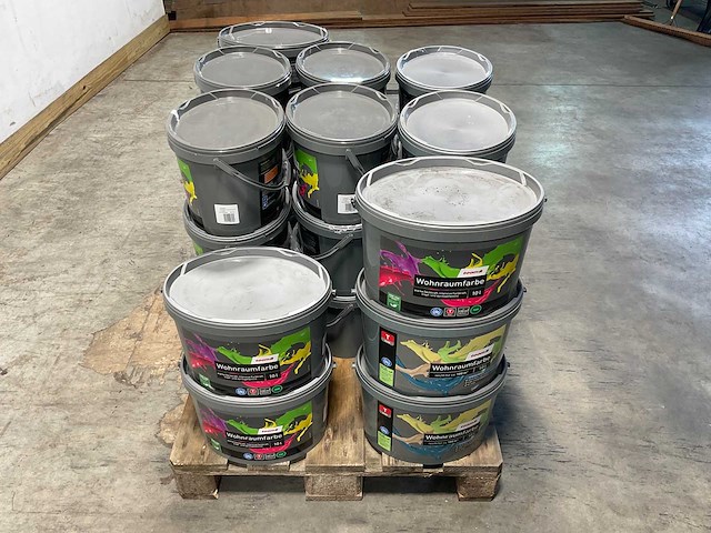 Partij muur-, gevel- en latexverf 10l - 28 emmers - afbeelding 7 van  11