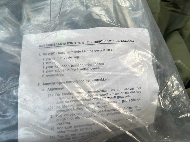 Partij nbc beschermende kleding - afbeelding 3 van  4