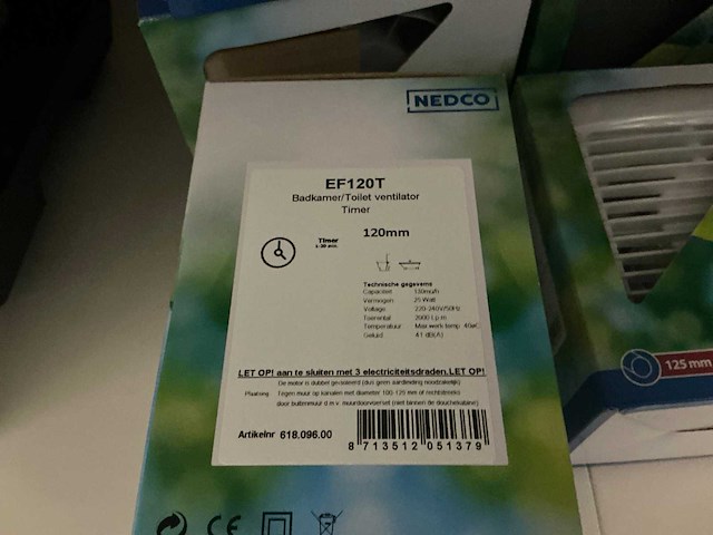 Partij nedco ventilator extracteur (10x) - afbeelding 6 van  7