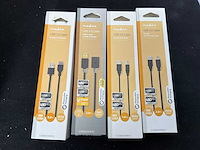 Partij nedis usb-kabels - afbeelding 2 van  4