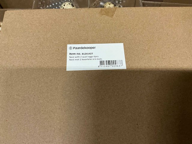 Partij nest with 2 quail eggs (226x) - afbeelding 3 van  5