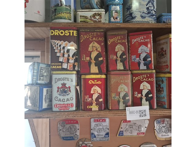 Partij nostalgische bewaarblikken vnl. droste - afbeelding 4 van  11