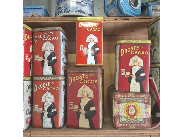 Partij nostalgische bewaarblikken vnl. droste - afbeelding 6 van  11