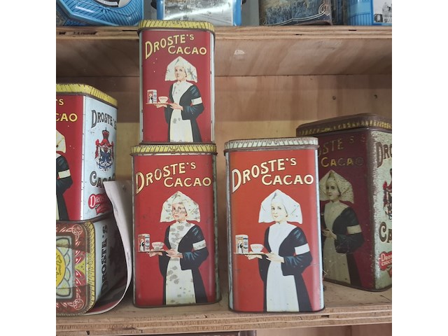 Partij nostalgische bewaarblikken vnl. droste - afbeelding 7 van  11