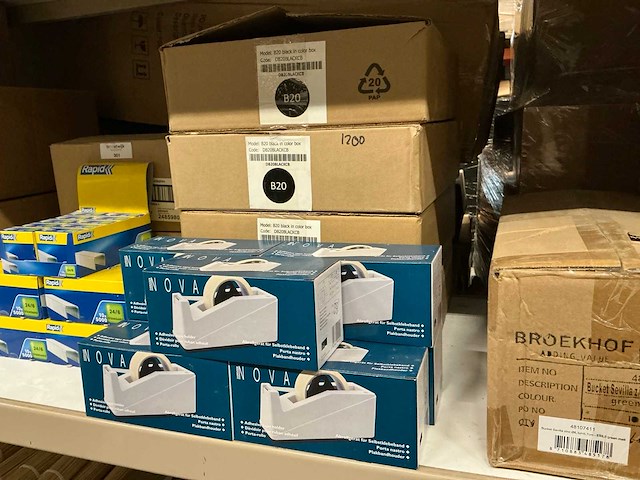 Partij nova plakbandhouders b20 black (39x) - afbeelding 2 van  4