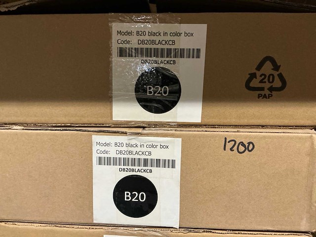 Partij nova plakbandhouders b20 black (39x) - afbeelding 3 van  4