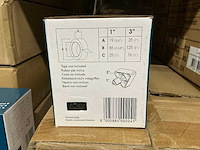 Partij nova plakbandhouders b20 black (42x) - afbeelding 2 van  2