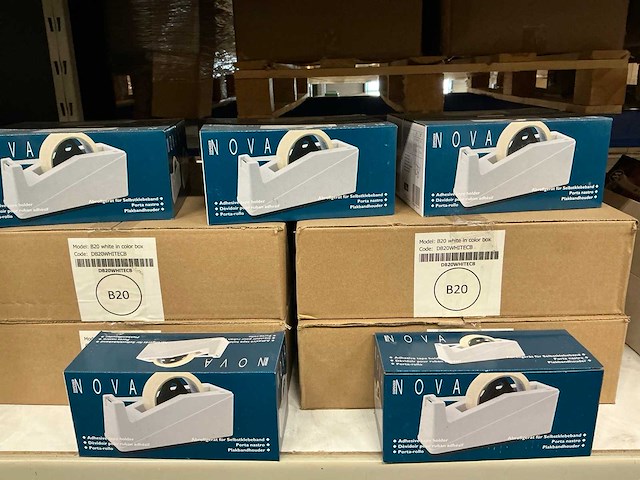 Partij nova plakbandhouders b20 white (40x) - afbeelding 1 van  4