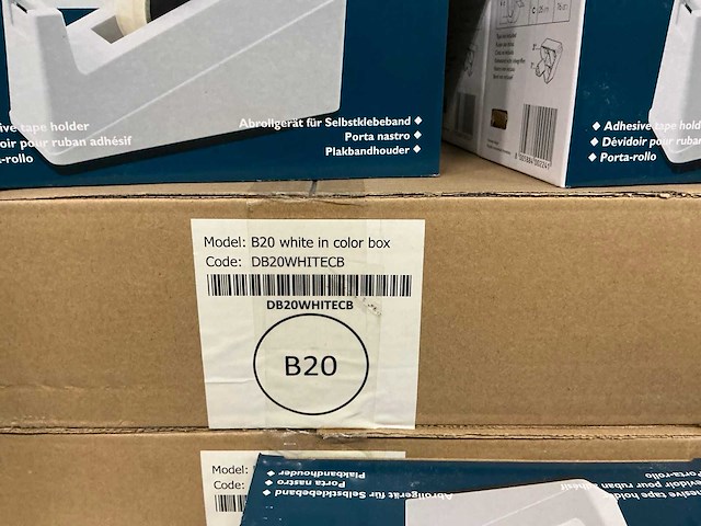 Partij nova plakbandhouders b20 white (40x) - afbeelding 2 van  4