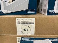 Partij nova plakbandhouders b20 white (40x) - afbeelding 2 van  4