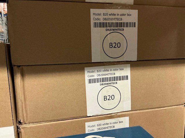 Partij nova plakbandhouders b20 white (51x) - afbeelding 2 van  3