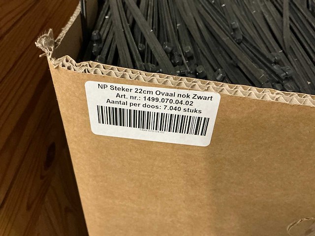 Partij np steker 22cm ovaal nok zwart (42240x) - afbeelding 4 van  4