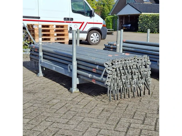 Partij o-liggers, layher, allround | 257cm, in transportbok - afbeelding 2 van  6