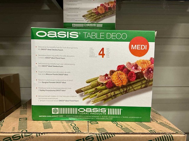 Partij oasis table deco medi 25x9x5cm (564x) - afbeelding 1 van  3