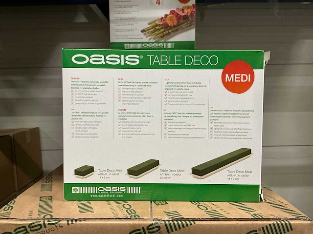 Partij oasis table deco medi 25x9x5cm (564x) - afbeelding 2 van  3